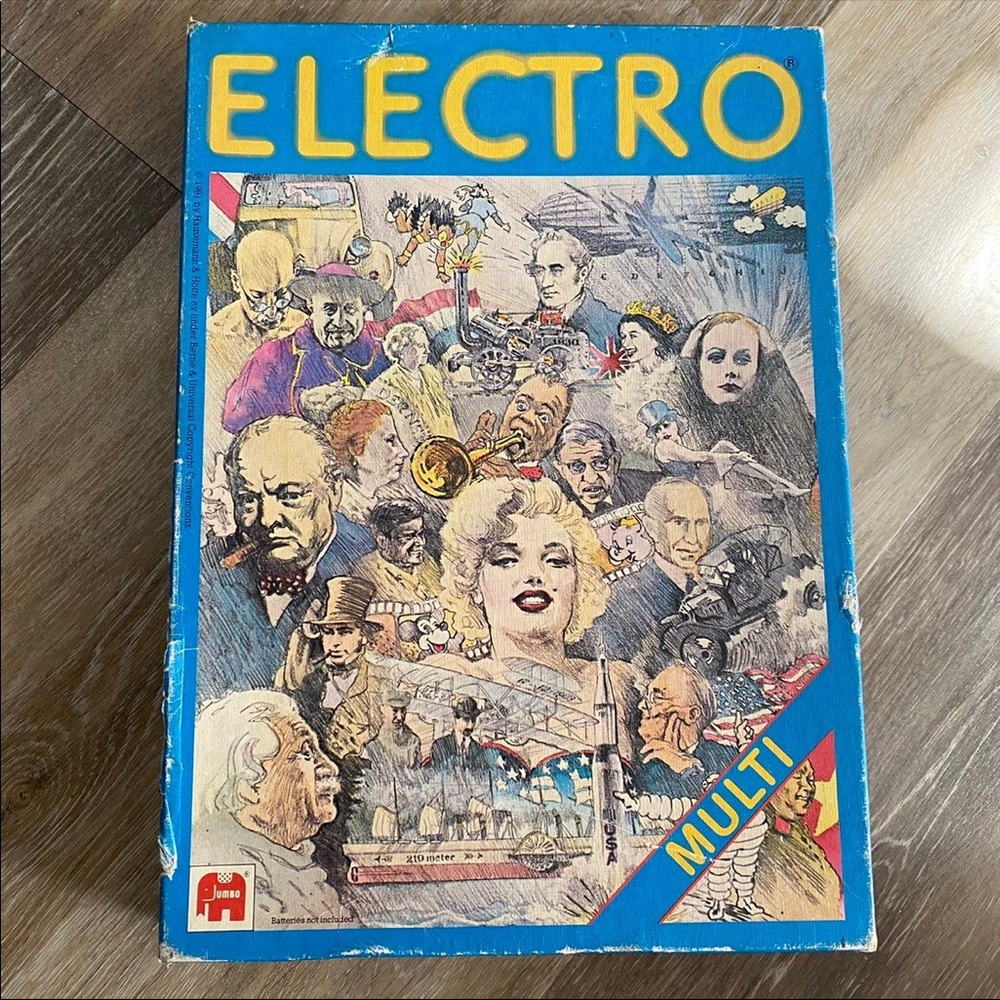 Vintage 1981 Electro, Hausemann and Hotte. Jumbo Trivia Game!